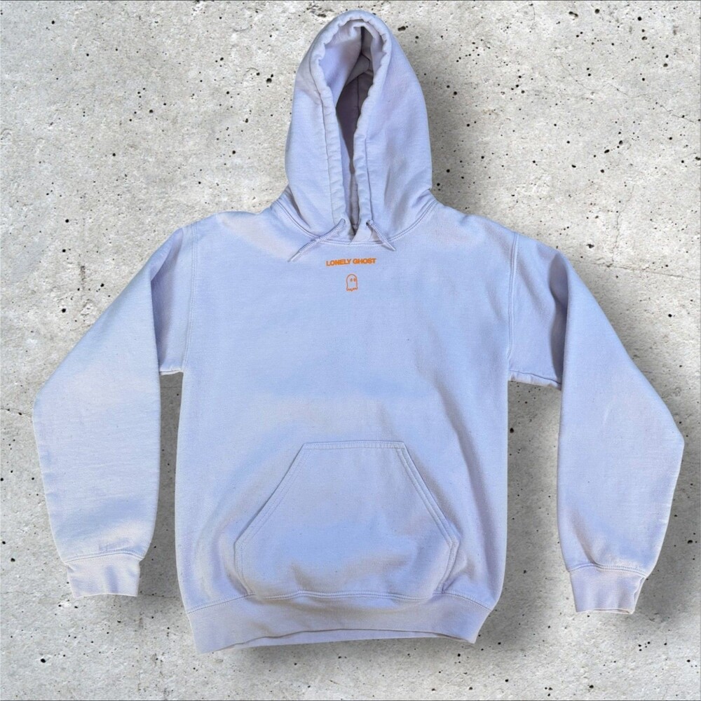 Text Me When You Get Home Hoodie Lonely Ghost Sweatshirt Purple Mens Small S